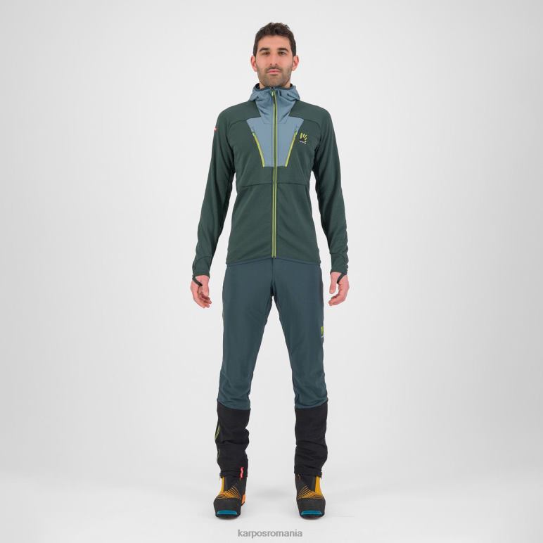 bărbați Karpos pădure/atlantica de nord cel mai înalt fleece cu glugă PV2R6167