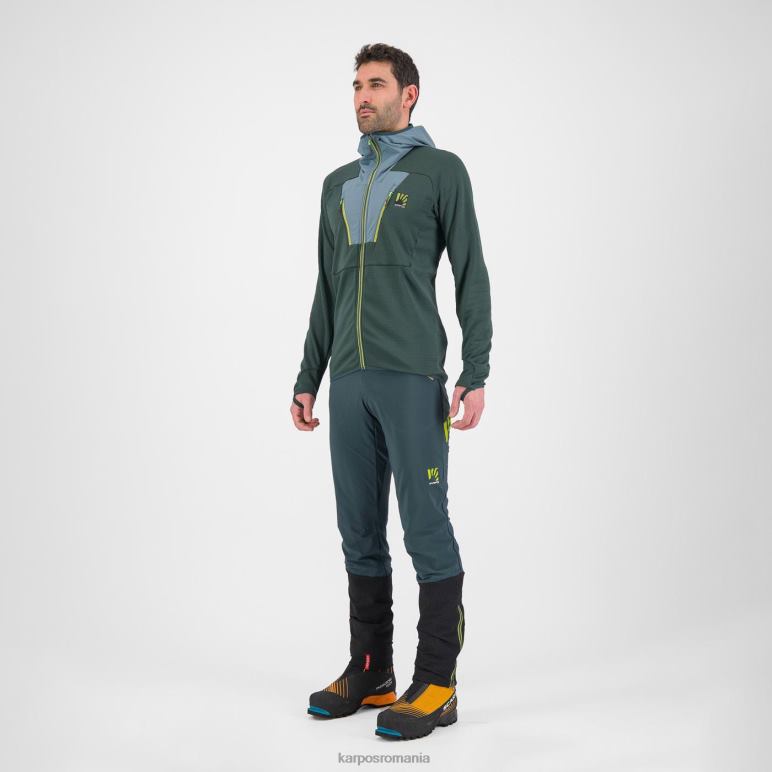 bărbați Karpos pădure/atlantica de nord cel mai înalt fleece cu glugă PV2R6167