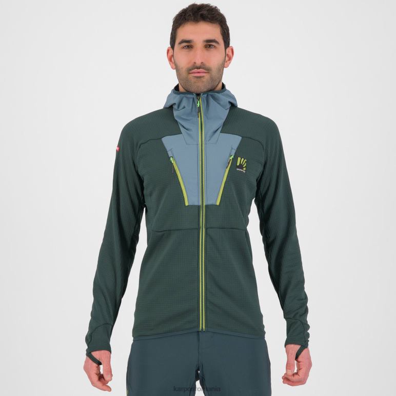 bărbați Karpos pădure/atlantica de nord cel mai înalt fleece cu glugă PV2R6167