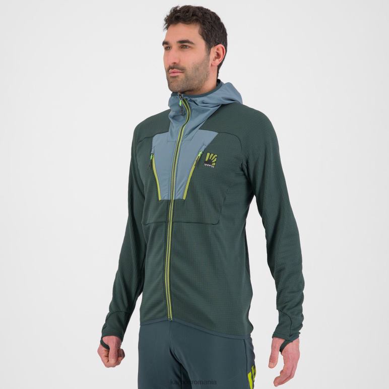 bărbați Karpos pădure/atlantica de nord cel mai înalt fleece cu glugă PV2R6167