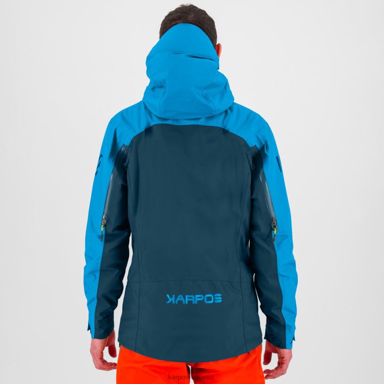 bărbați Karpos miezul nopții/diva albastru jachetă midi shell PV2R67