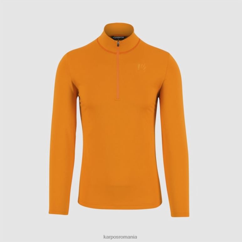 bărbați Karpos arancio fleece cu jumătate de fermoar putere PV2R6250 bărbați Karpos arancio fleece cu jumătate de fermoar putere PV2R6250