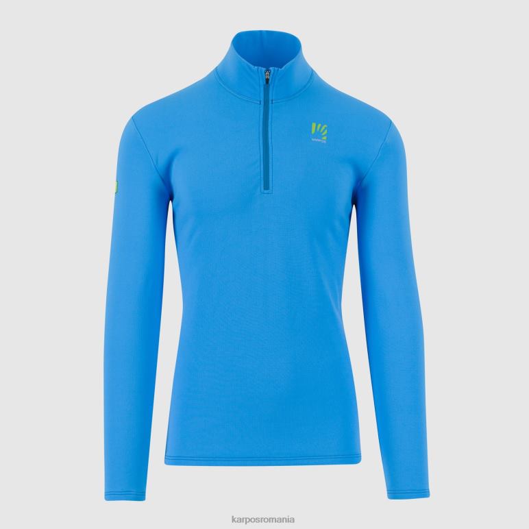 bărbați Karpos cyan gheață fleece jumătate fermoar PV2R6268