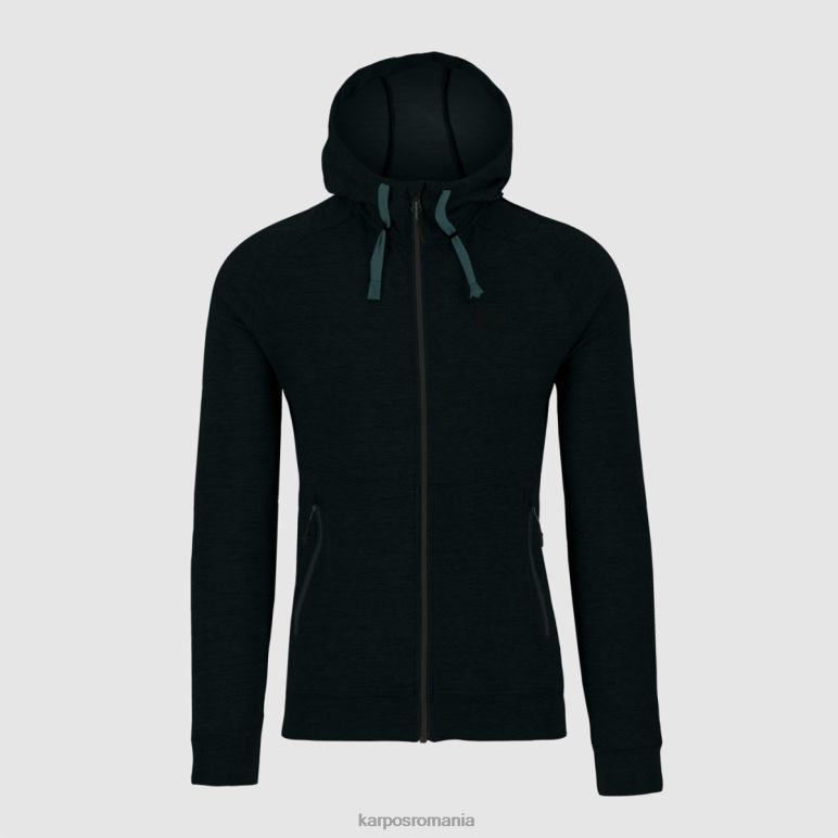bărbați Karpos melange negru hanorac easyfrizz cu fermoar complet PV2R6182