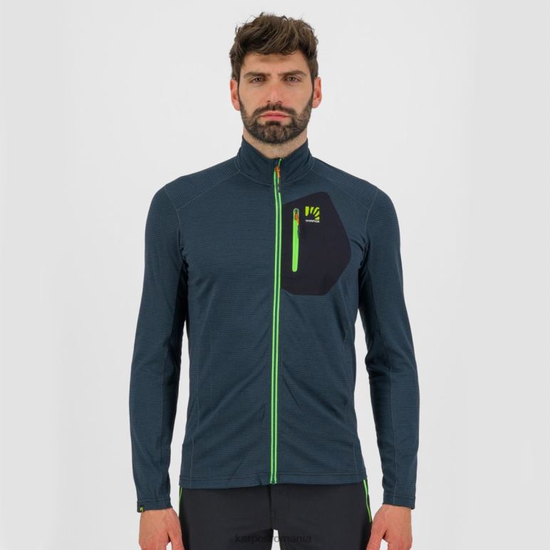 bărbați Karpos negru/verde iasomie tricou pomedes ls PV2R6247