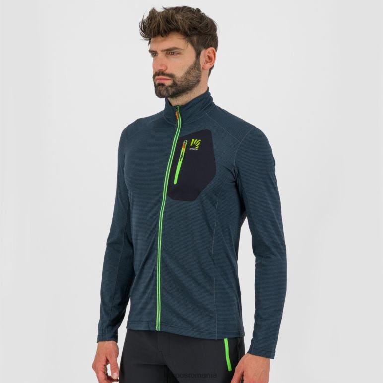 bărbați Karpos negru/verde iasomie tricou pomedes ls PV2R6247