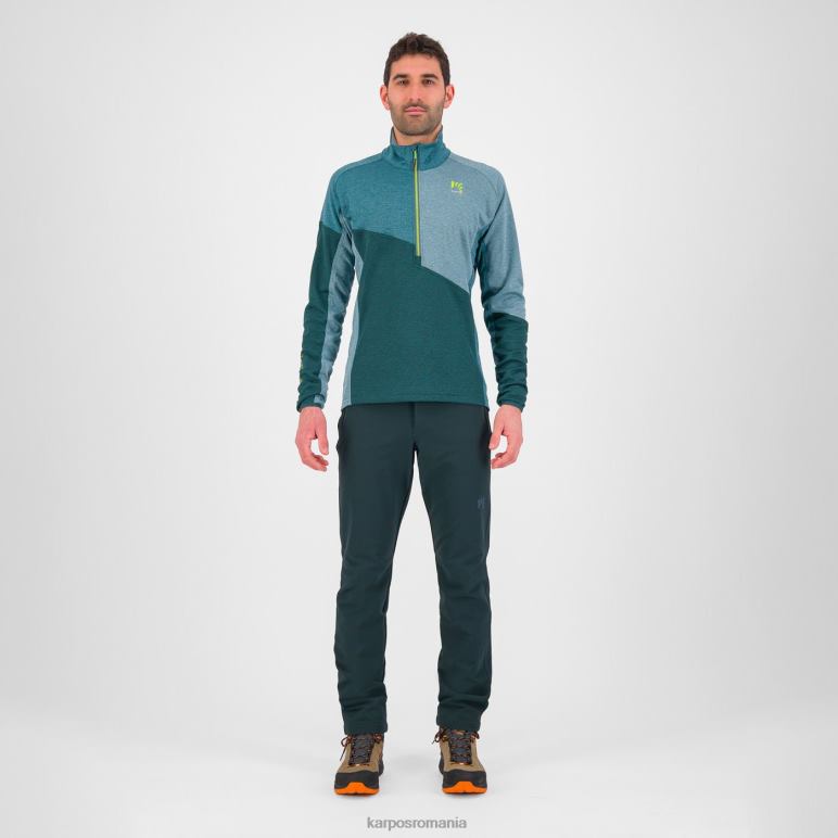 bărbați Karpos pădure/balsam/atlantică de nord federa cu jumătate de fermoar fleece PV2R6263