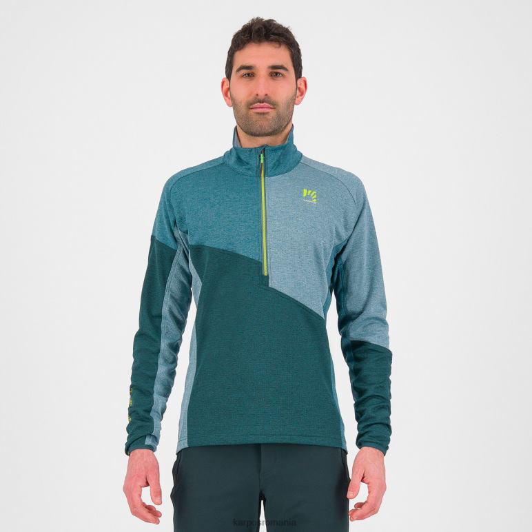 bărbați Karpos pădure/balsam/atlantică de nord federa cu jumătate de fermoar fleece PV2R6263