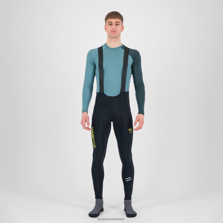 bărbați Karpos negru/kiwi colada verve winter bibtight PV2R6567