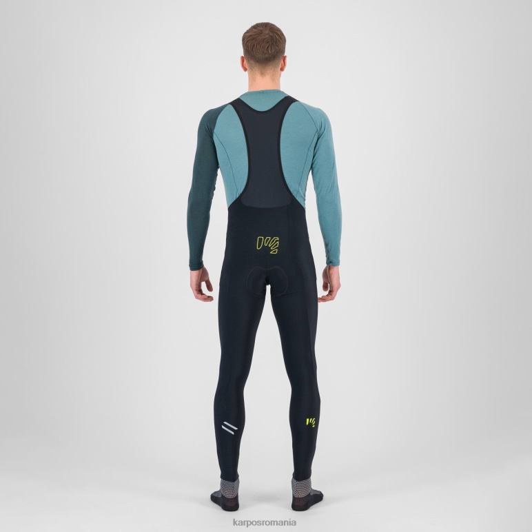 bărbați Karpos negru/kiwi colada verve winter bibtight PV2R6567