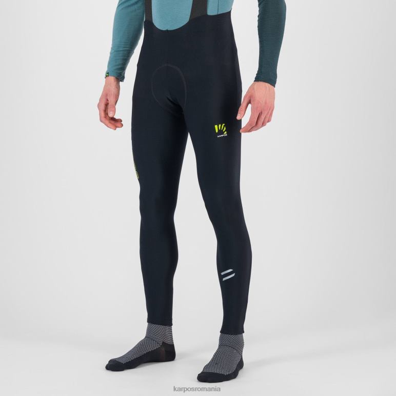 bărbați Karpos negru/kiwi colada verve winter bibtight PV2R6567