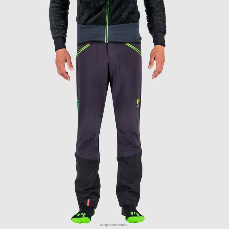 bărbați Karpos negru verde fluo pantaloni de alpinism k-performance PV2R6460