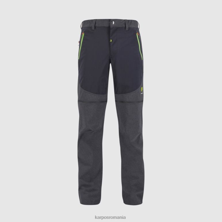 bărbați Karpos negru/verde iasomie pantaloni cu fermoar Santa Croce PV2R6523