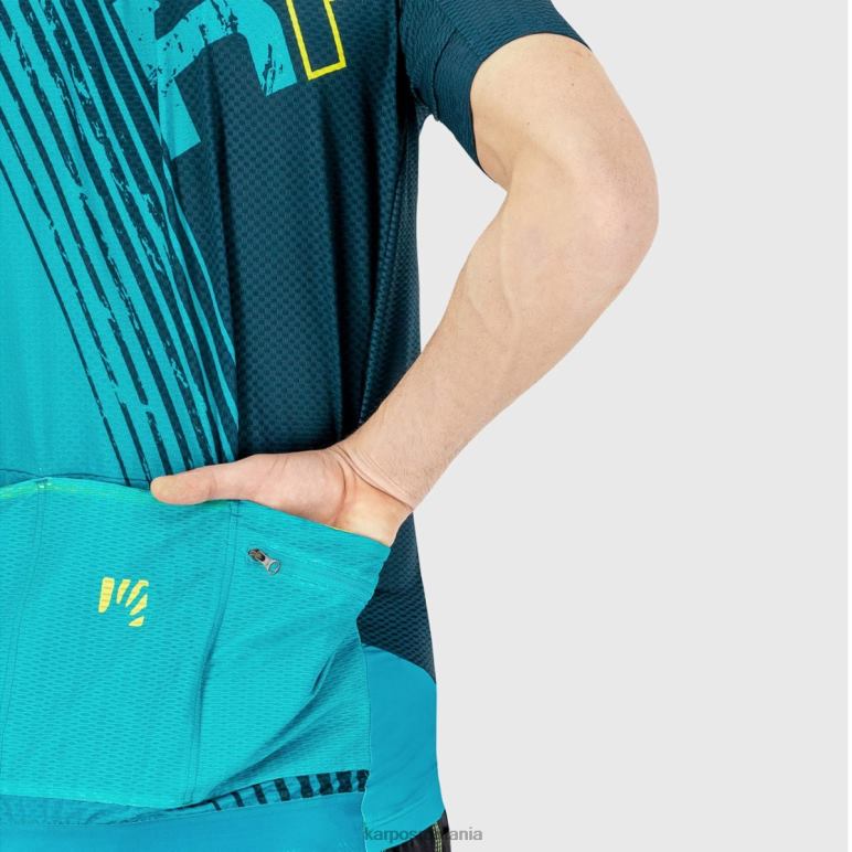 bărbați Karpos galben f/refl.pond/email tricou verde foc PV2R6312