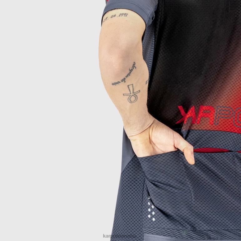 bărbați Karpos imprimeu 2 indigo b./negru/verde tricoul sărituri PV2R6305