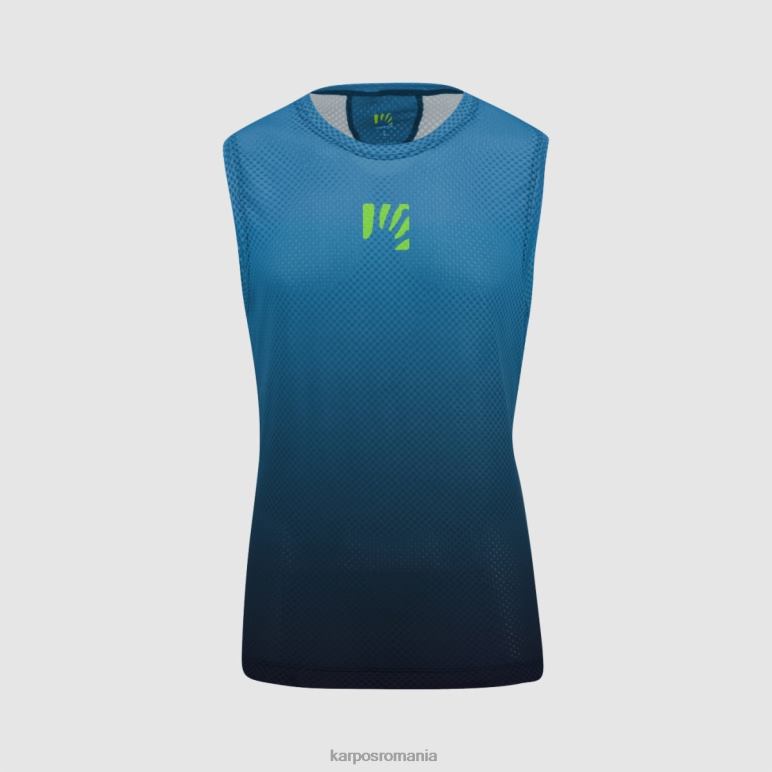bărbați Karpos negru/indigo b. verve plasă fără mâneci PV2R6387