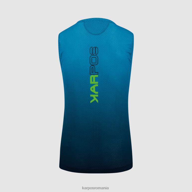 bărbați Karpos negru/indigo b. verve plasă fără mâneci PV2R6387