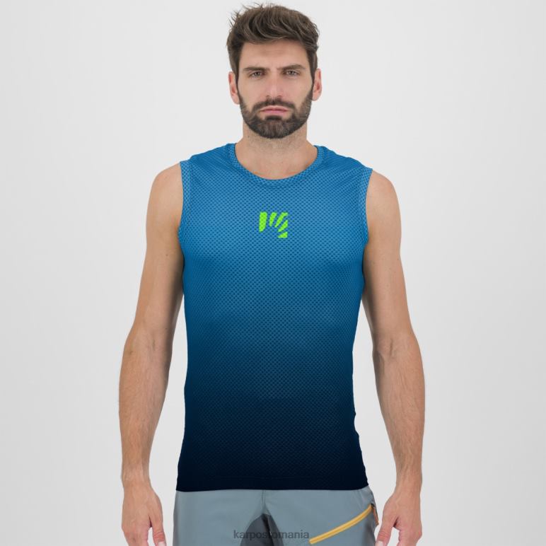 bărbați Karpos negru/indigo b. verve plasă fără mâneci PV2R6387