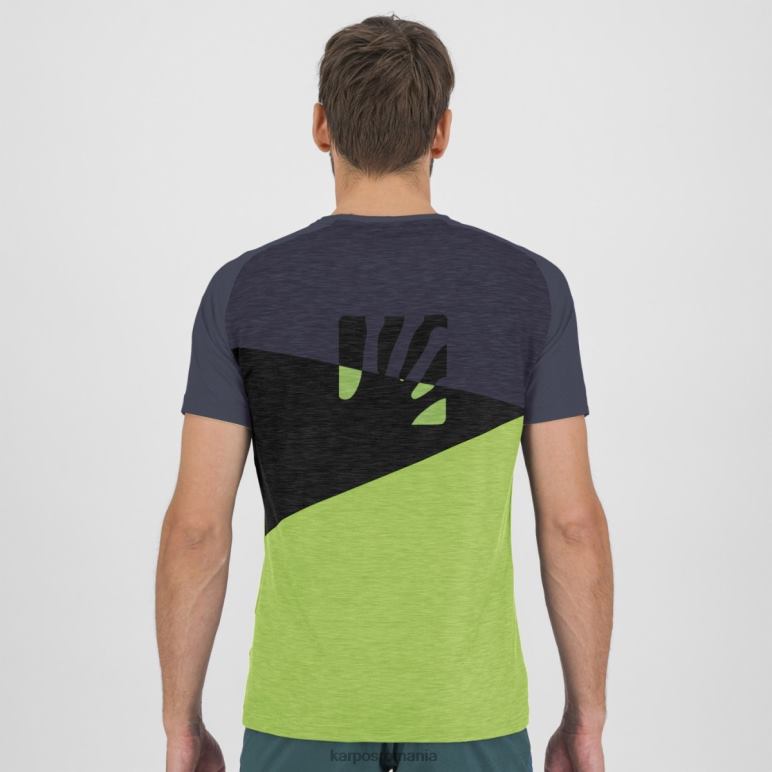 bărbați Karpos verde iasomie/albastru ombre/negru tricoul croda rossa PV2R6363