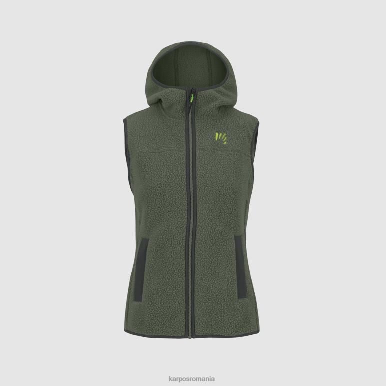 femei Karpos cimbru Hanoracul anilor 80 cu vestă PV2R61091