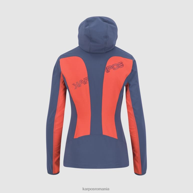 femei Karpos coral fierbinte/indigo vintage parete w jacket PV2R61097