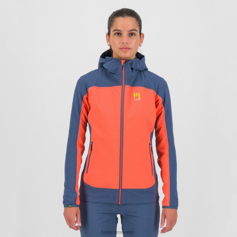 femei Karpos coral fierbinte/indigo vintage parete w jacket PV2R61097