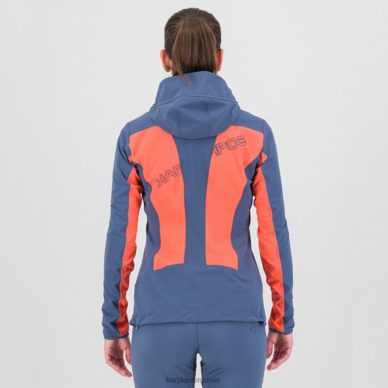 femei Karpos coral fierbinte/indigo vintage parete w jacket PV2R61097