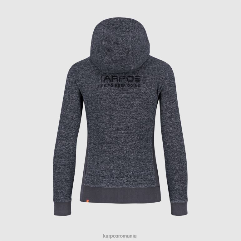 femei Karpos ombre blue melange totoga hemp w hanorac cu fermoar complet PV2R61118