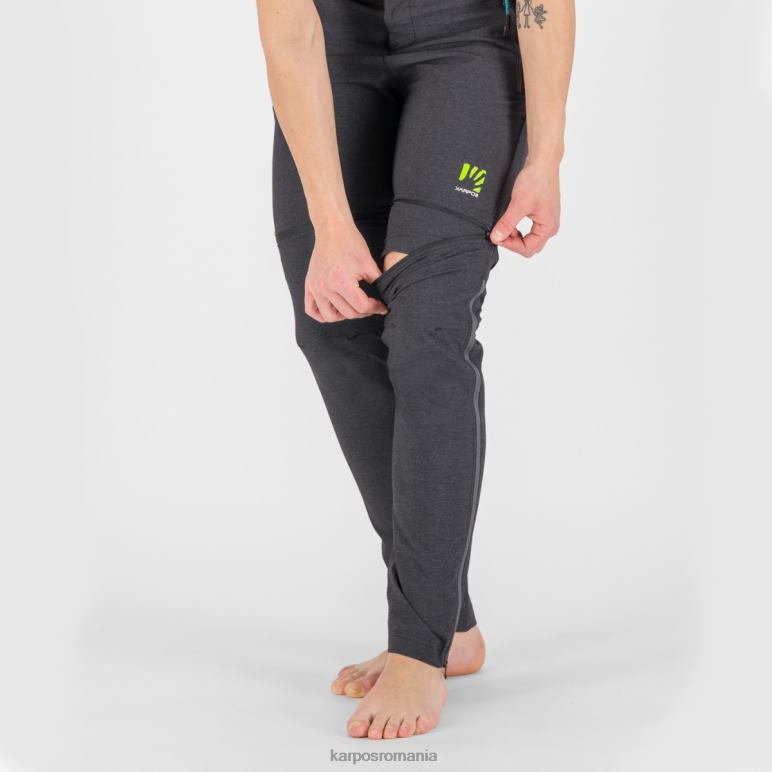 femei Karpos negru/gri închis Santa Croce cu pantaloni cu fermoar PV2R61429