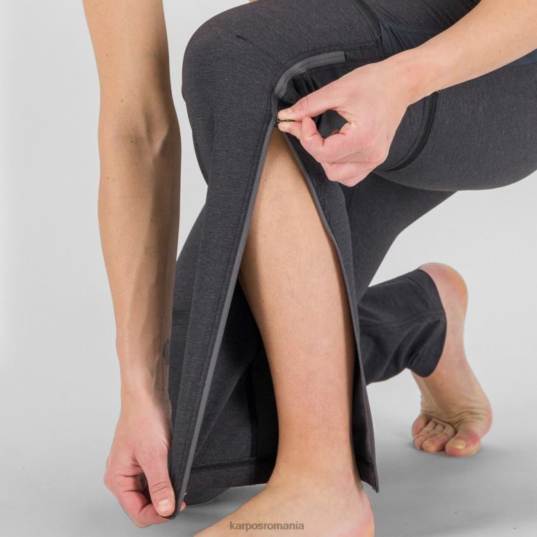 femei Karpos negru/gri închis Santa Croce cu pantaloni cu fermoar PV2R61429