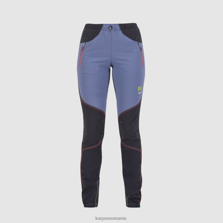 vintage indigo/negru/coral fierbinte