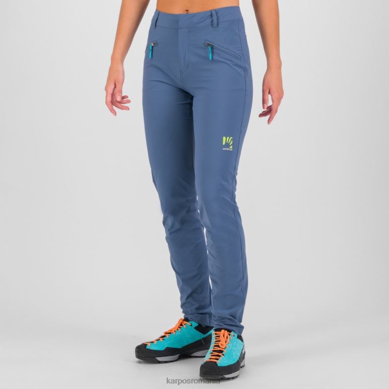femei Karpos vintage indigo/negru fantasia evo w pantalon PV2R61509