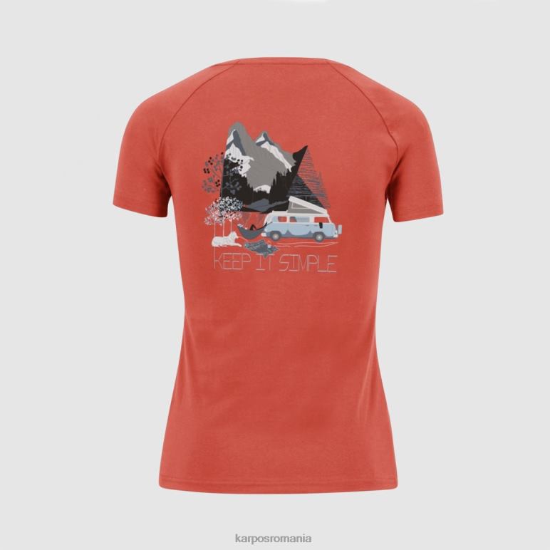 femei Karpos coral fierbinte genzianella w tricou PV2R61366