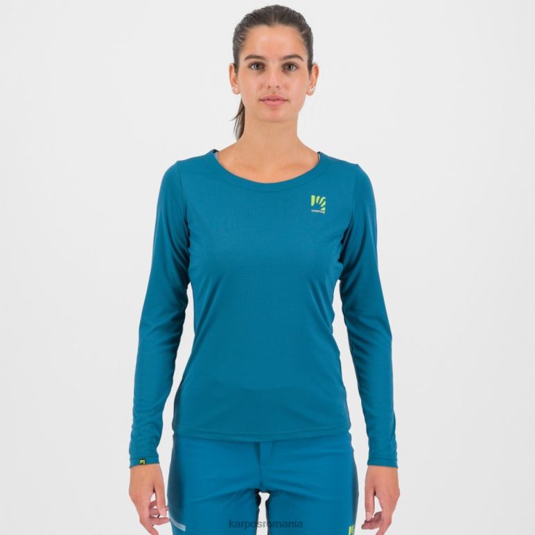 femei Karpos corsar/adriatic blue/lemon cu loma w tricou ls PV2R61311