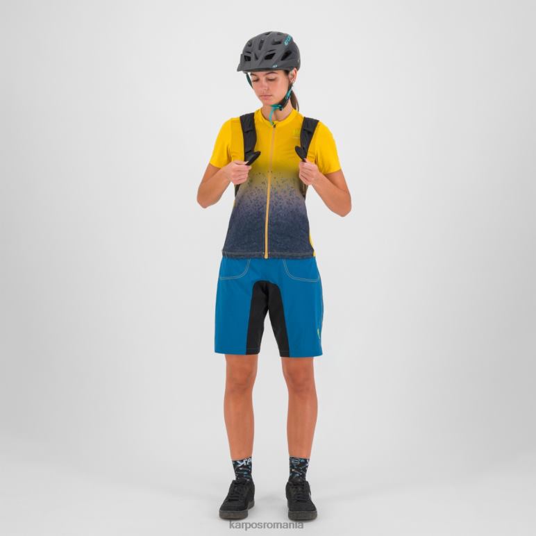femei Karpos lemon curry/ombre blue tricou verve evo w PV2R61230