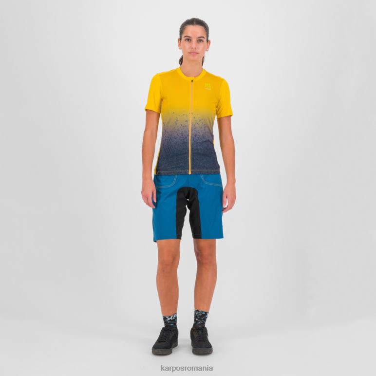 femei Karpos lemon curry/ombre blue tricou verve evo w PV2R61230