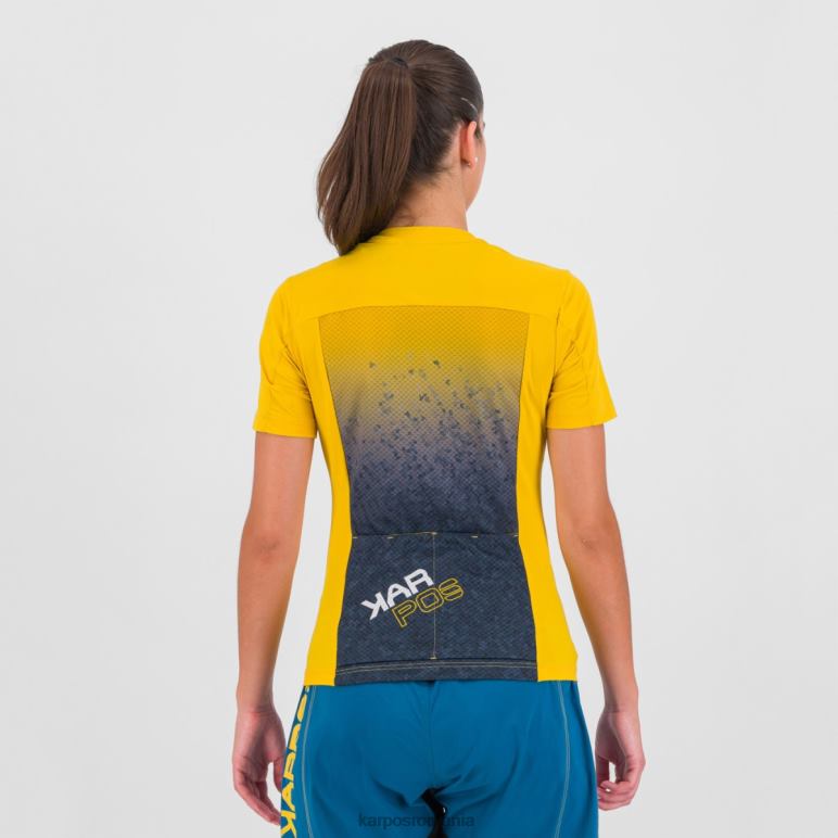 femei Karpos lemon curry/ombre blue tricou verve evo w PV2R61230