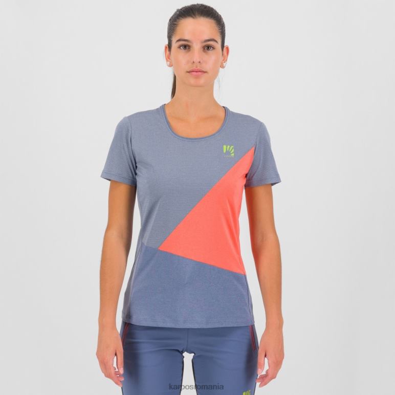 femei Karpos vintage indigo/coral fierbinte nuvolau w jersey PV2R61284
